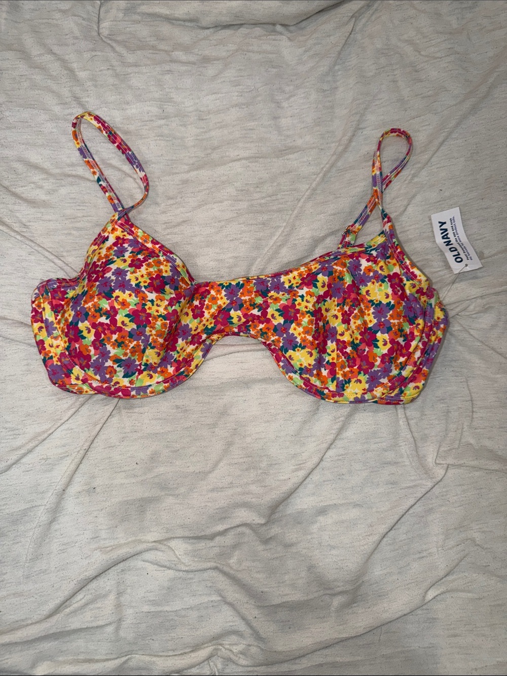 NWT old navy underwire floral bikini top